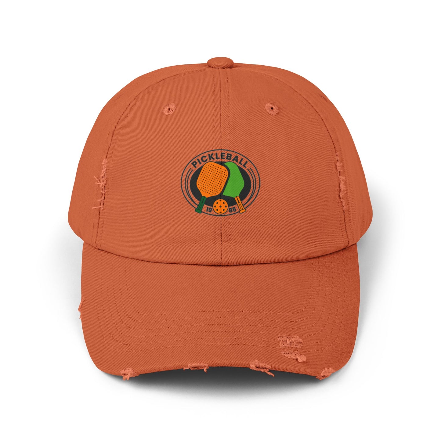 Pickle Ball 1985 Vintage Distressed Dad Hat Unisex Adjustable Cotton Twill Baseball Cap for Casual Everyday Wear