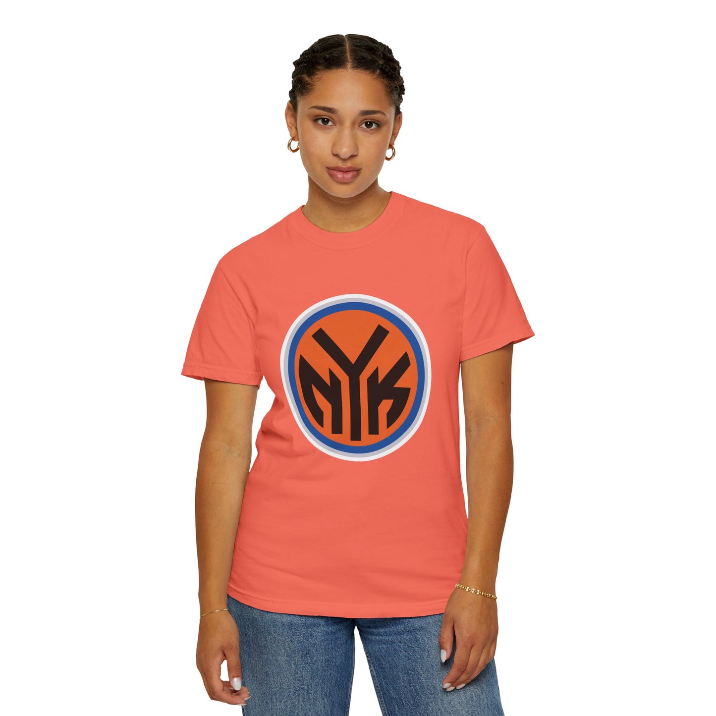 New York Knicks Basketball Fanatics Garment-Dyed T-Shirt – Premium Cotton Tee for Customization