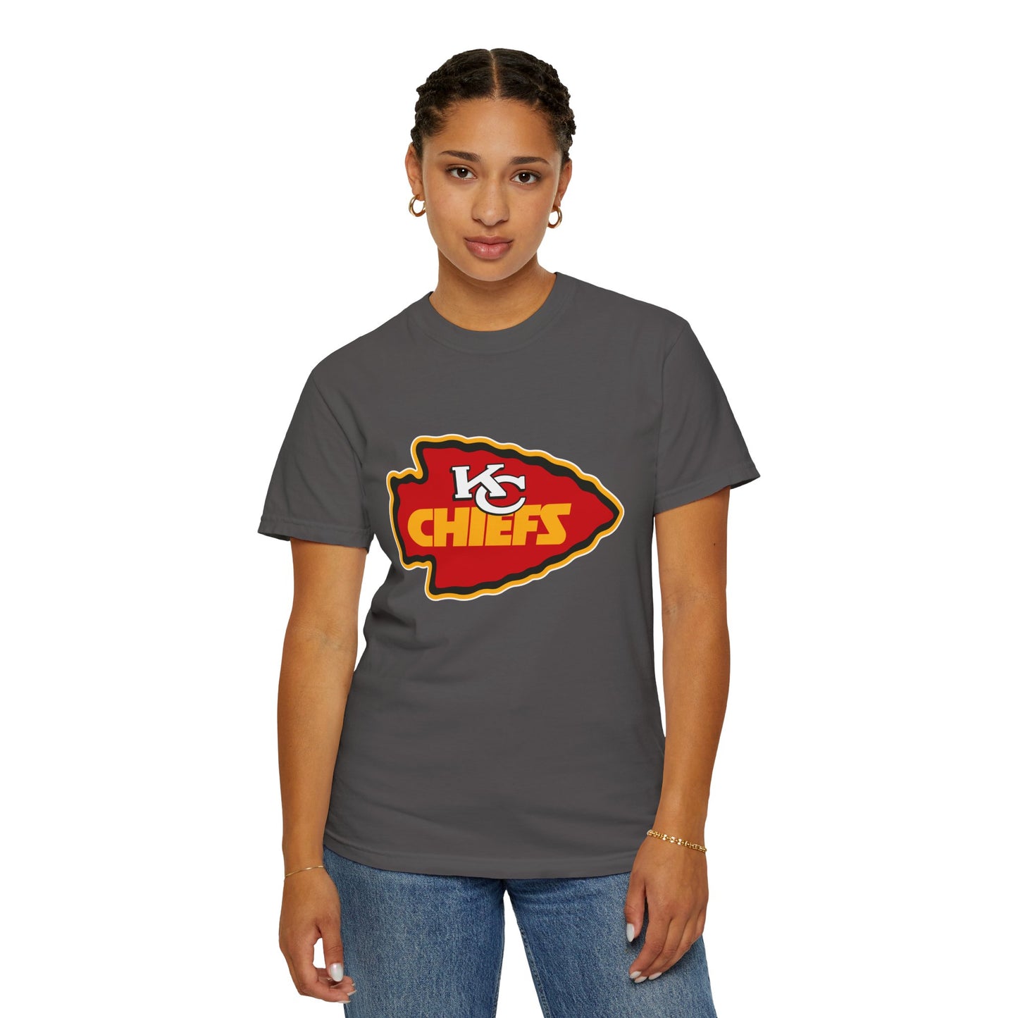 Kansas City Chiefs Apparel Garment-Dyed T-Shirt – Premium Cotton Tee for Customization