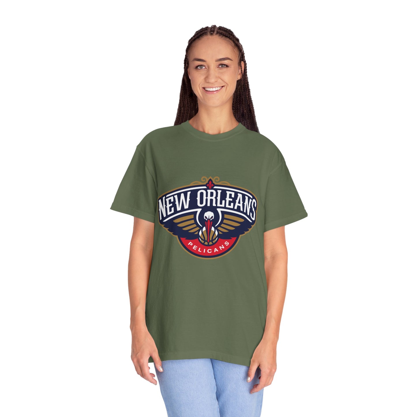 New Orleans Pelicans Garment-Dyed T-Shirt – Premium Cotton Tee for Customization