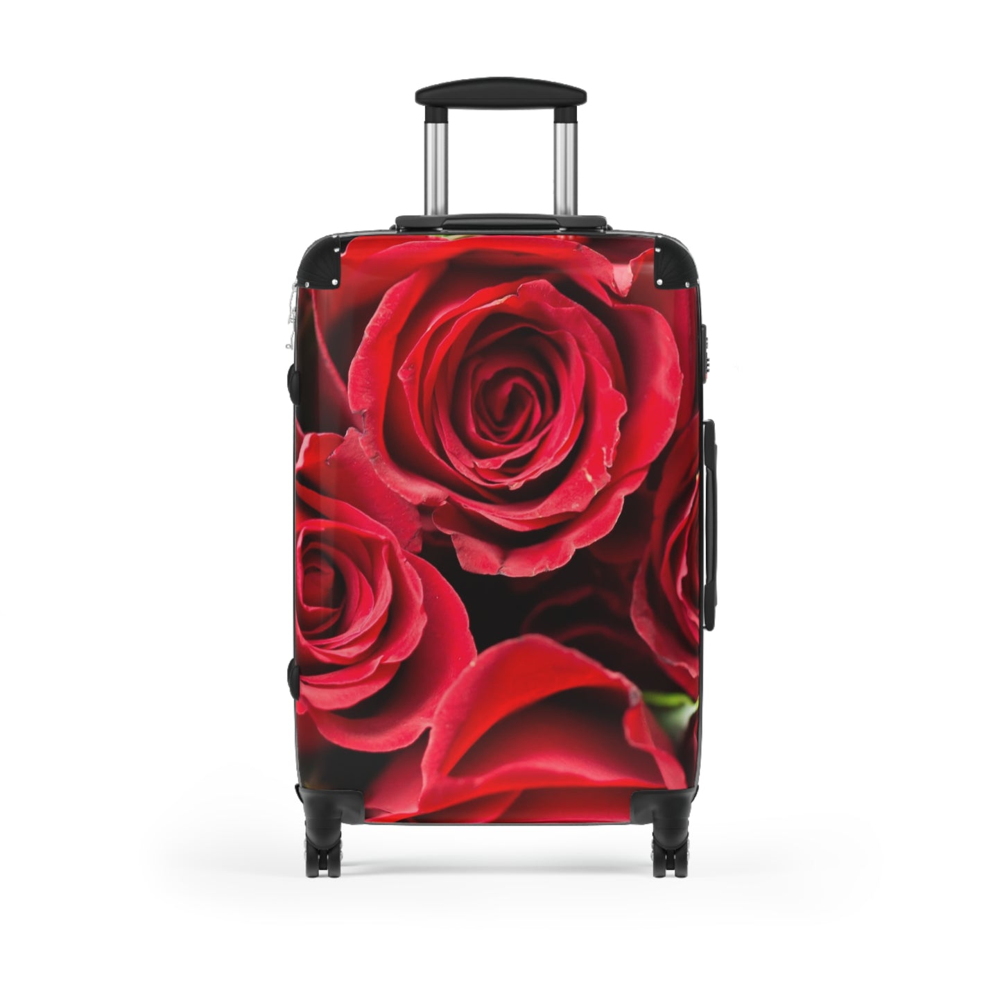Nature Flowers Floral Red Roses  Daisy Art Carry-On Suitcase - Stylish Luggage for Travelers