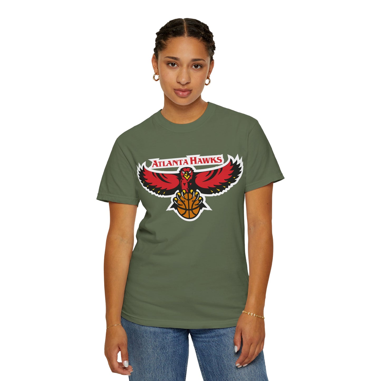 Atlanta Hawks Rise And Grind Garment-Dyed T-Shirt – Premium Cotton Tee for Customization