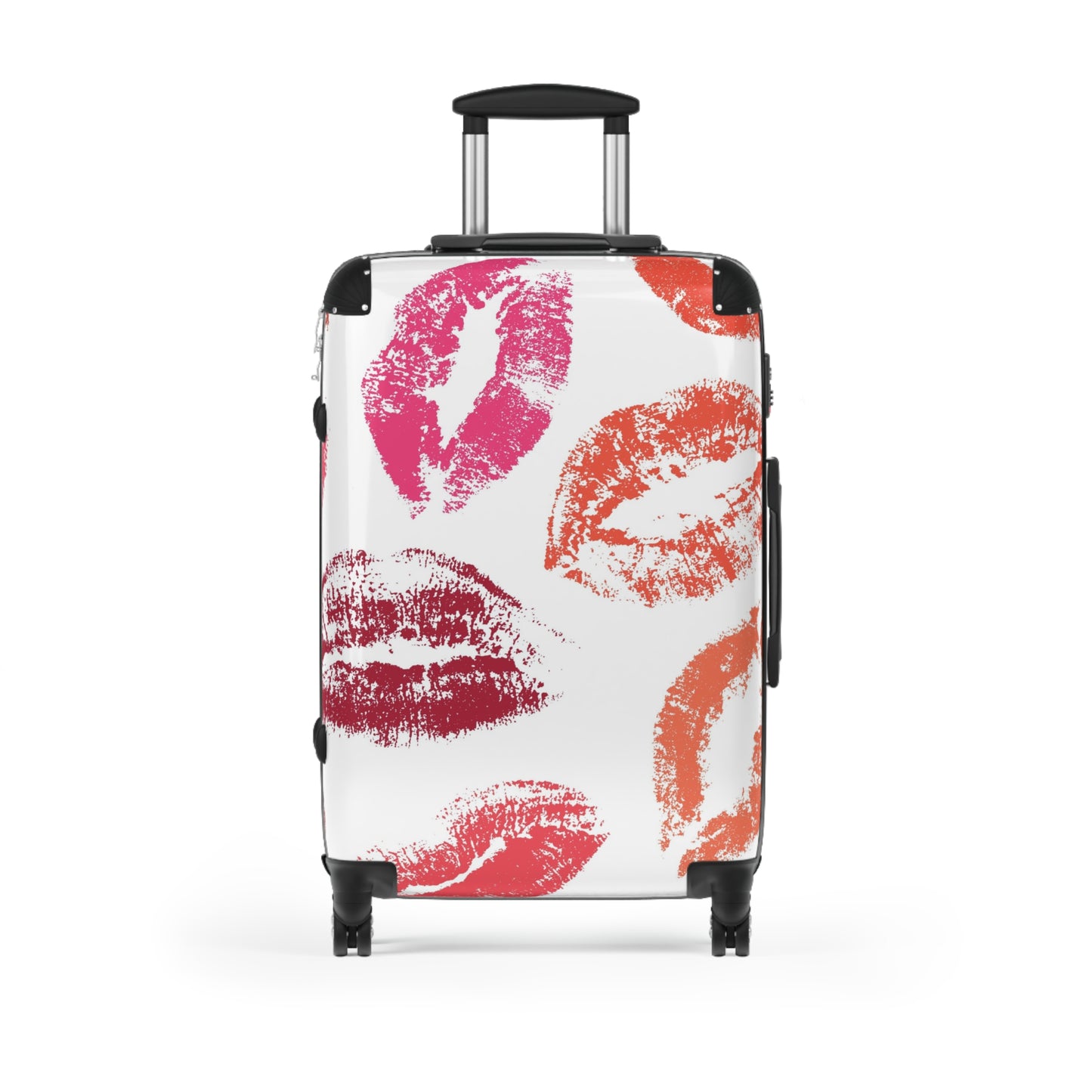 Abstract Kiss Pattern Art Carry-On Suitcase - Stylish Luggage for Travelers