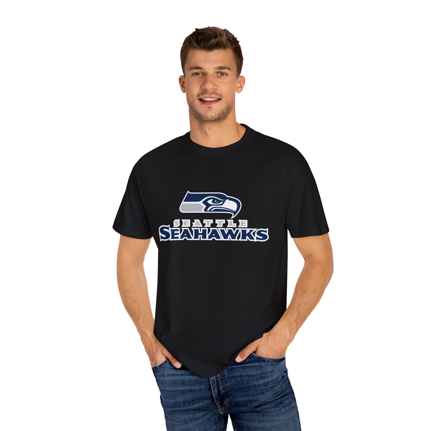 Seattle Seahawks Gear Garment-Dyed T-Shirt – Premium Cotton Tee for Customization