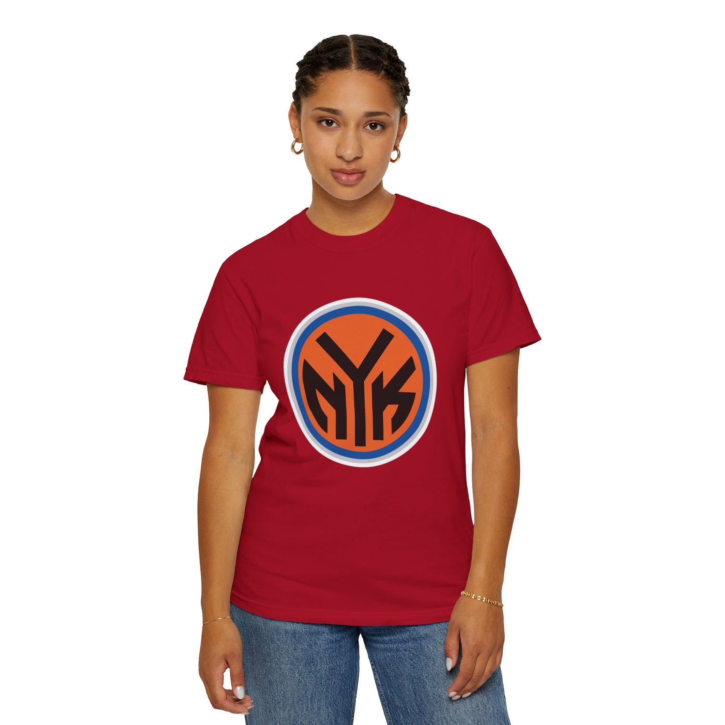 New York Knicks Basketball Fanatics Garment-Dyed T-Shirt – Premium Cotton Tee for Customization