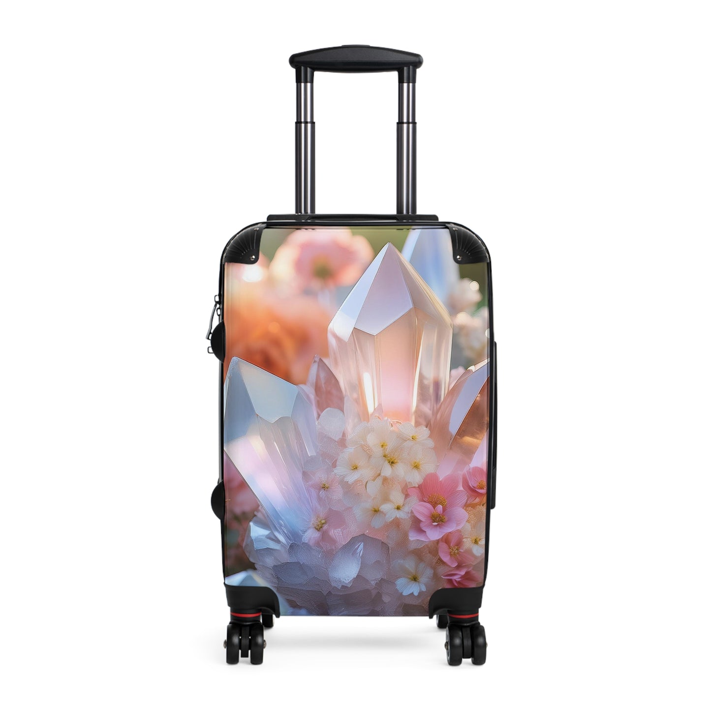 Nature Flowers Floral Crystal Art Carry-On Suitcase - Stylish Luggage for Travelers
