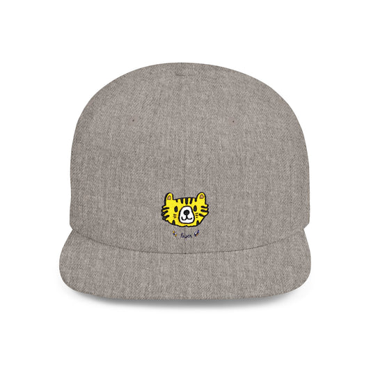 Icons Embroidered Tiger Face Flat Bill Snapback – Lightweight, Custom Fit, Premium Quality
