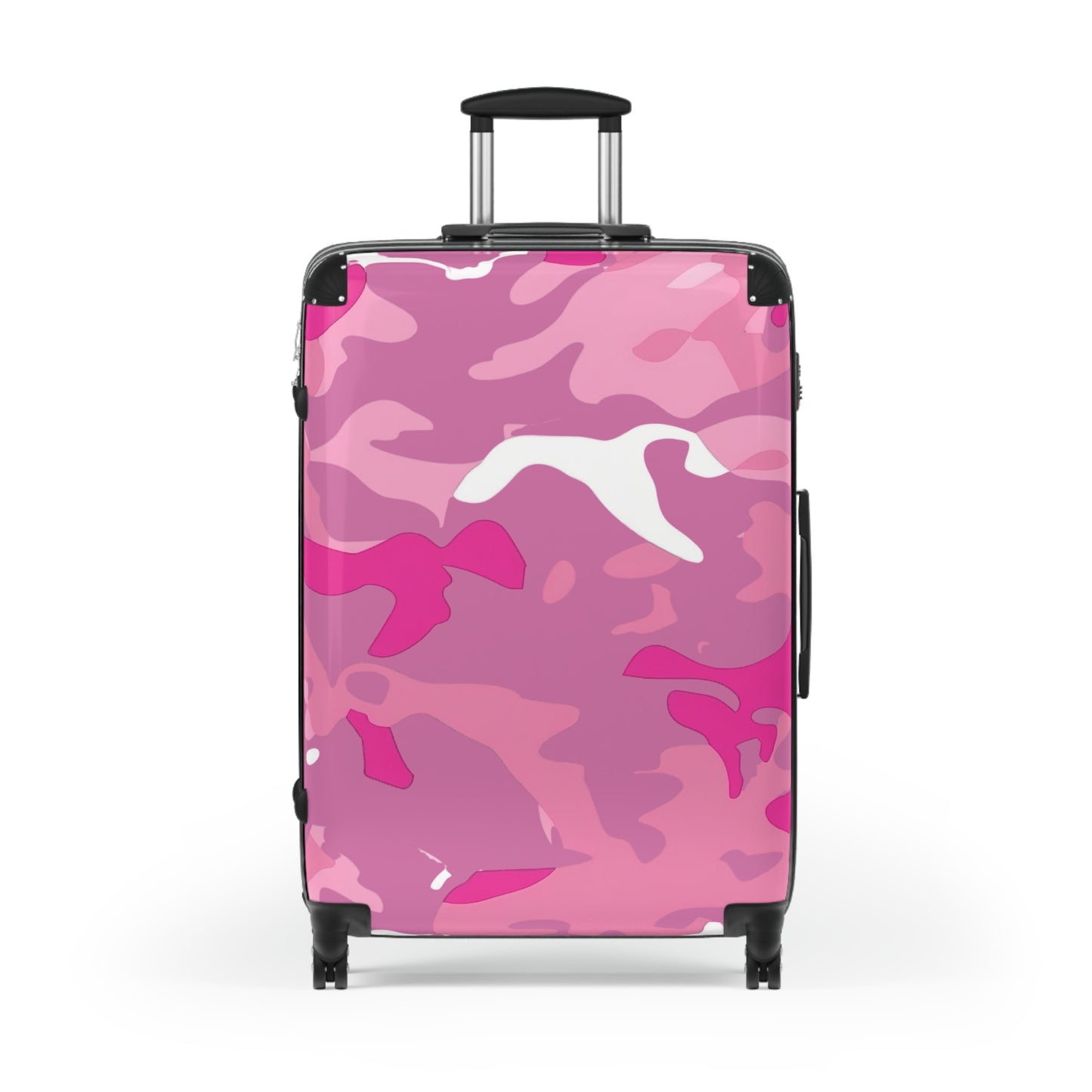 Abstract Pink Camo Art Carry-On Suitcase - Stylish Luggage for Travelers