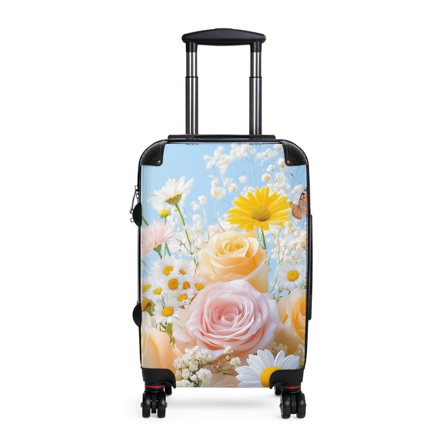Nature Flowers Floral Chrysanthemums Roses Art Carry-On Suitcase - Stylish Luggage for Travelers