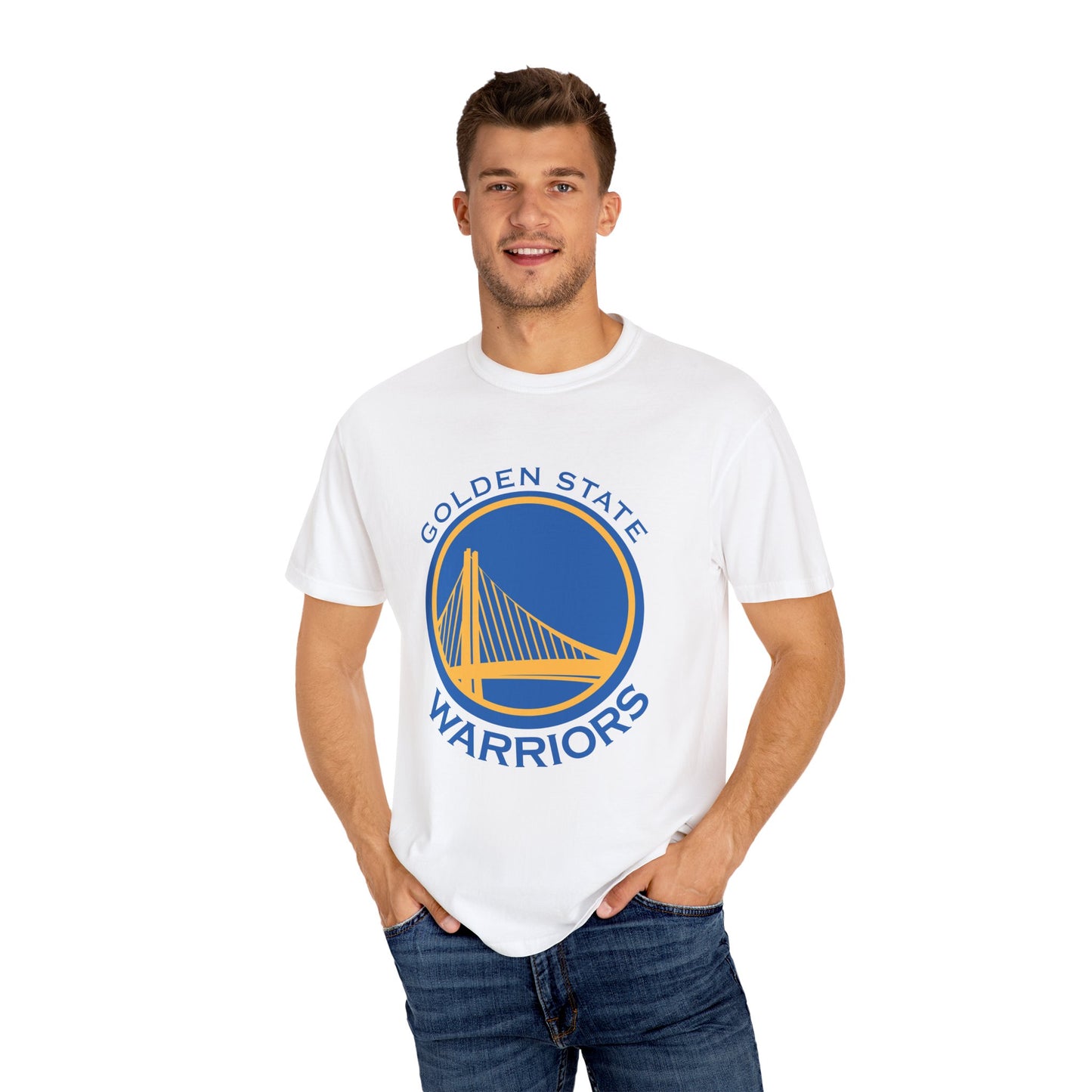 Golden State Warriors Garment-Dyed T-Shirt – Premium Cotton Tee for Customization