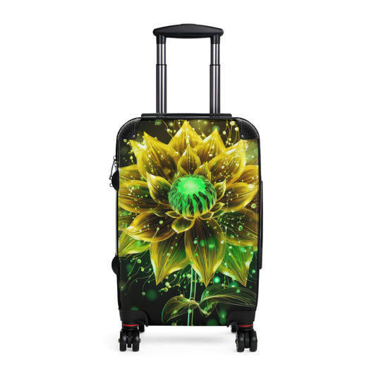 Nature Flowers Floral Glowing Art Carry-On Suitcase - Stylish Luggage for Travelers
