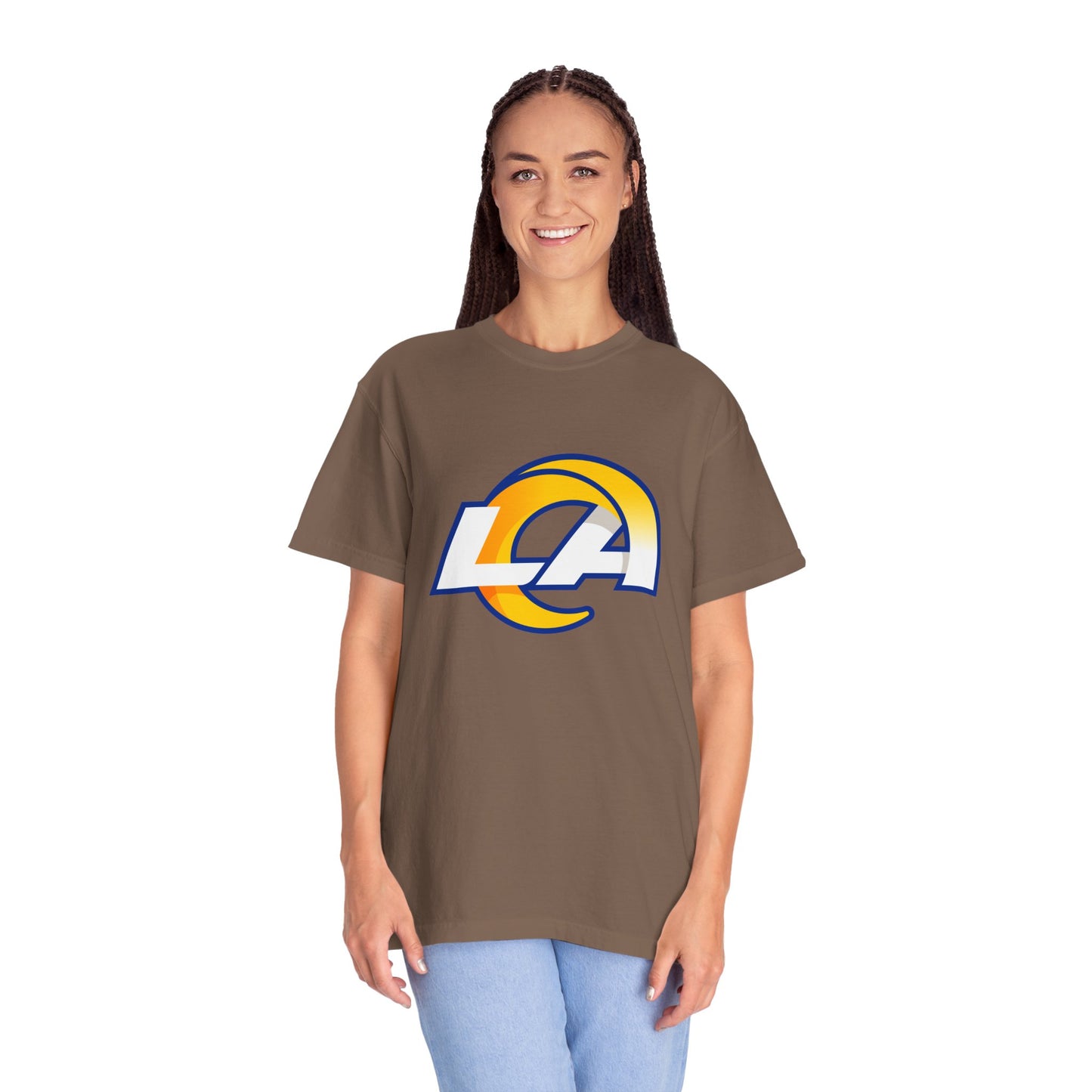 Los Angeles Rams Merchandise Garment-Dyed T-Shirt – Premium Cotton Tee for Customization