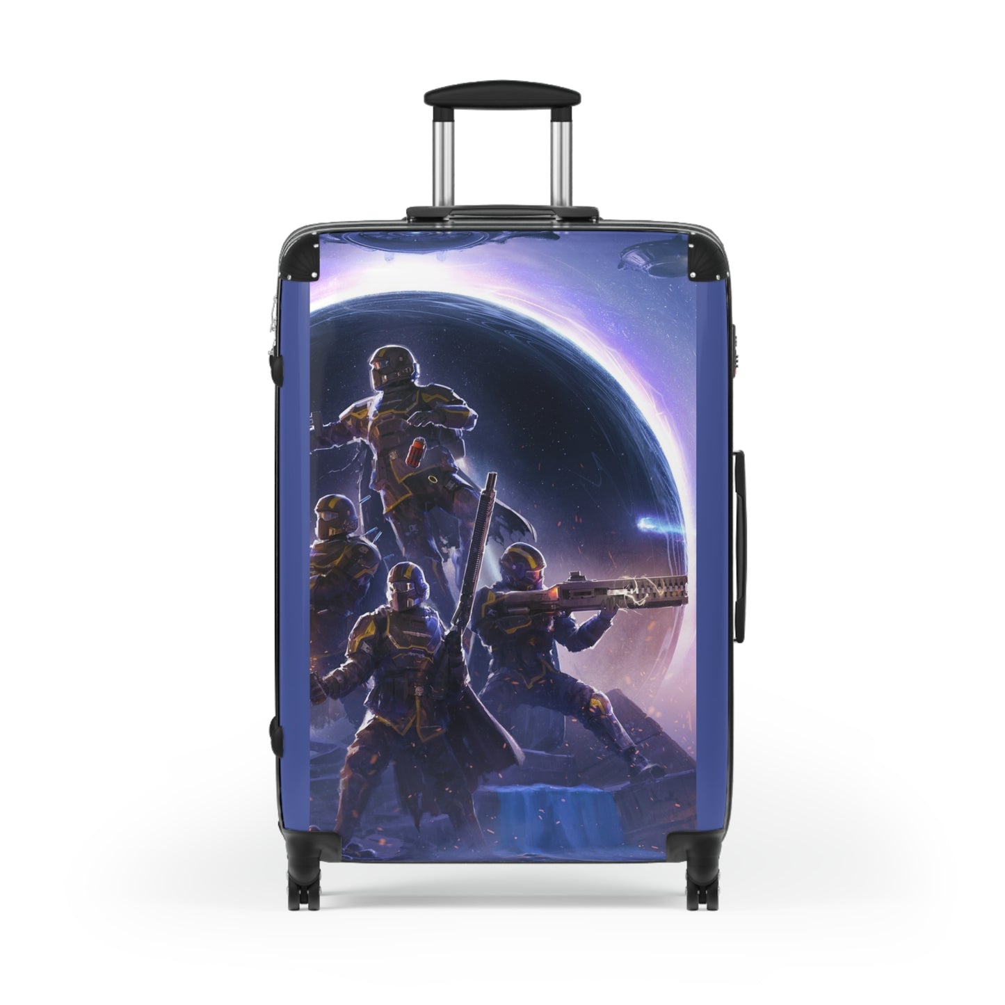 Video Games Helldivers 2 Omens Of Tyranny Carry-On Suitcase - Stylish Luggage for Travelers