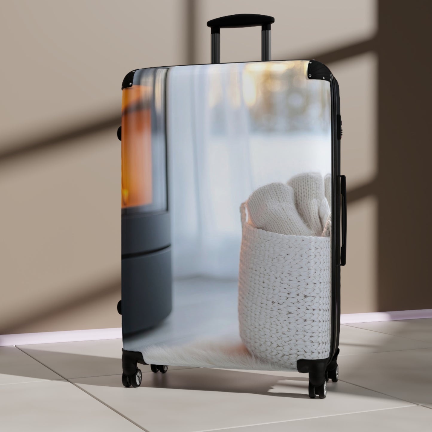 Nature Fire Burning Art Carry-On Suitcase - Stylish Luggage for Travelers