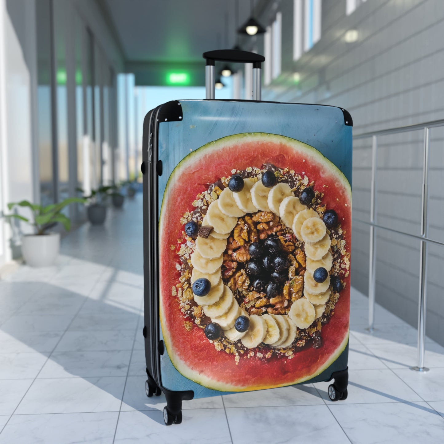 Nature Summer Watermelon Bowl  Carry-On Suitcase - Stylish Luggage for Travelers