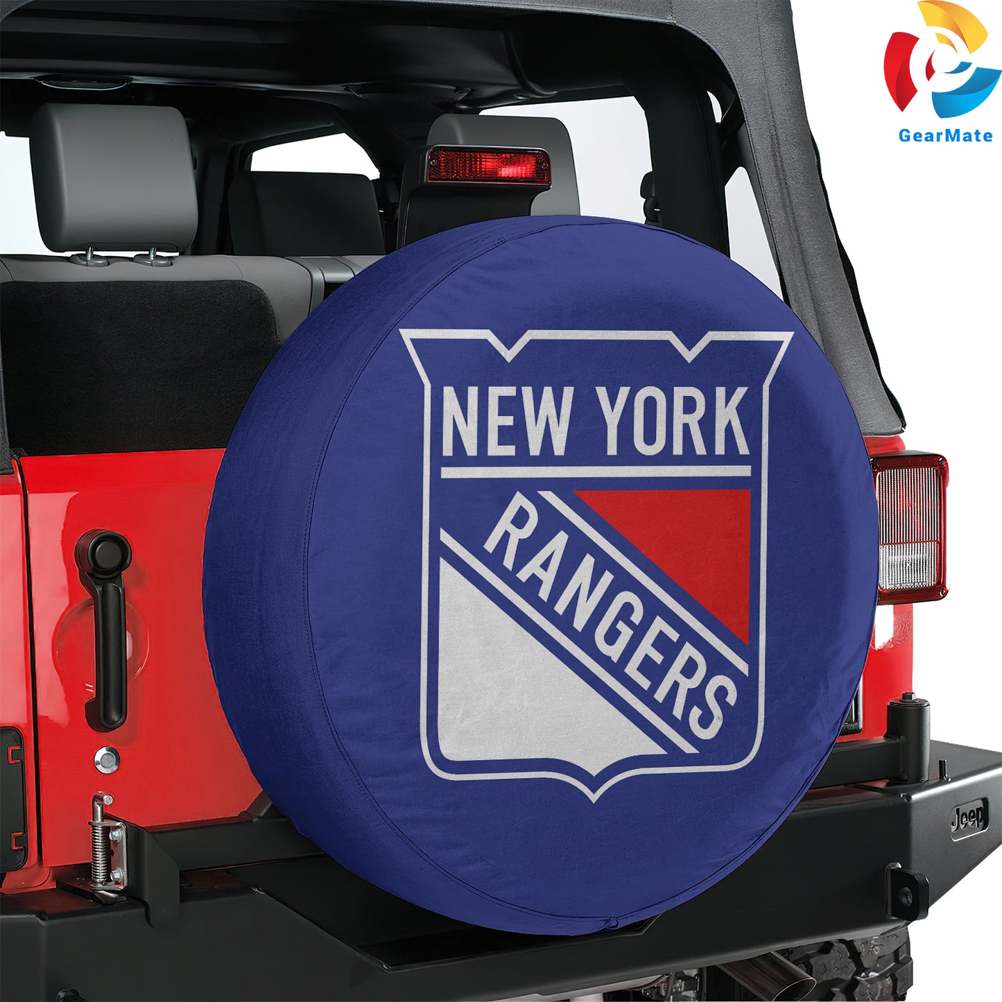 New York Rangers NHL Hockey Season Spare Tire Cover – Premium Waterproof UV-Resistant Protector