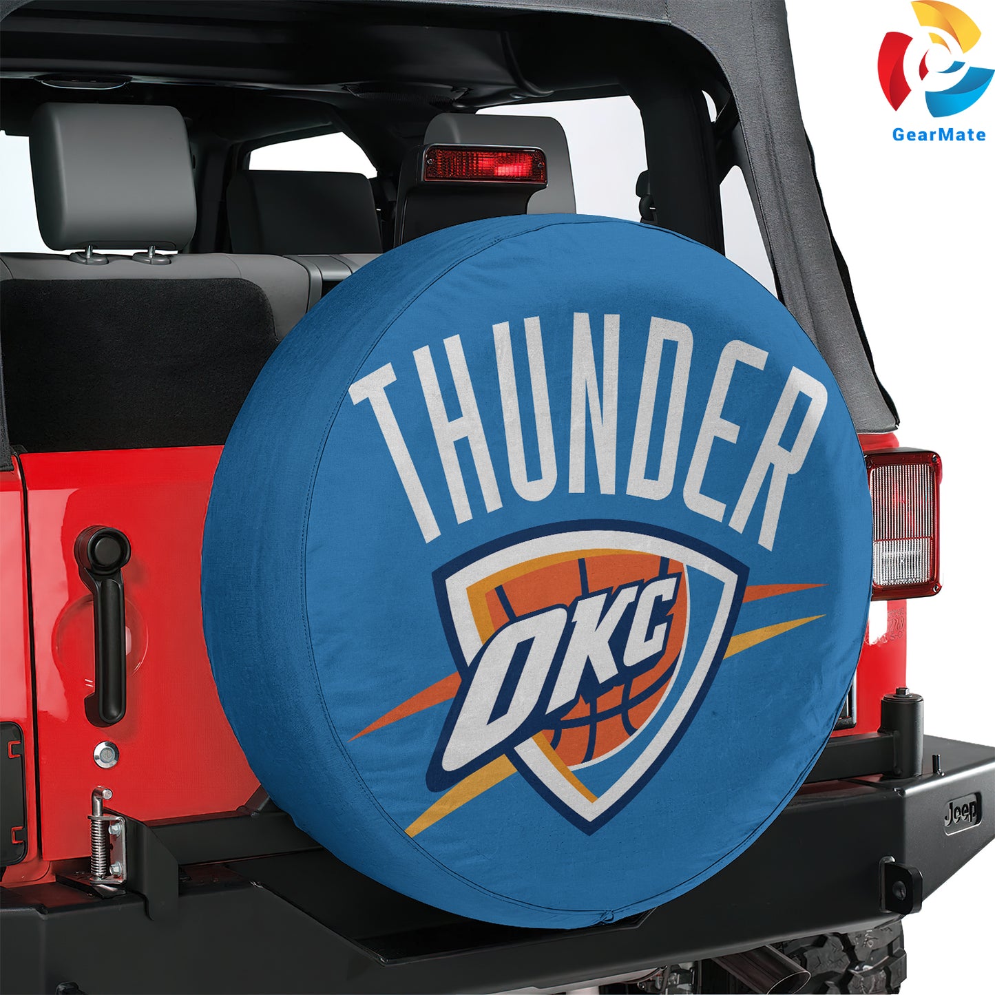 Oklahoma City Thunder Gear Up Spare Tire Cover – Premium Waterproof UV-Resistant Protector