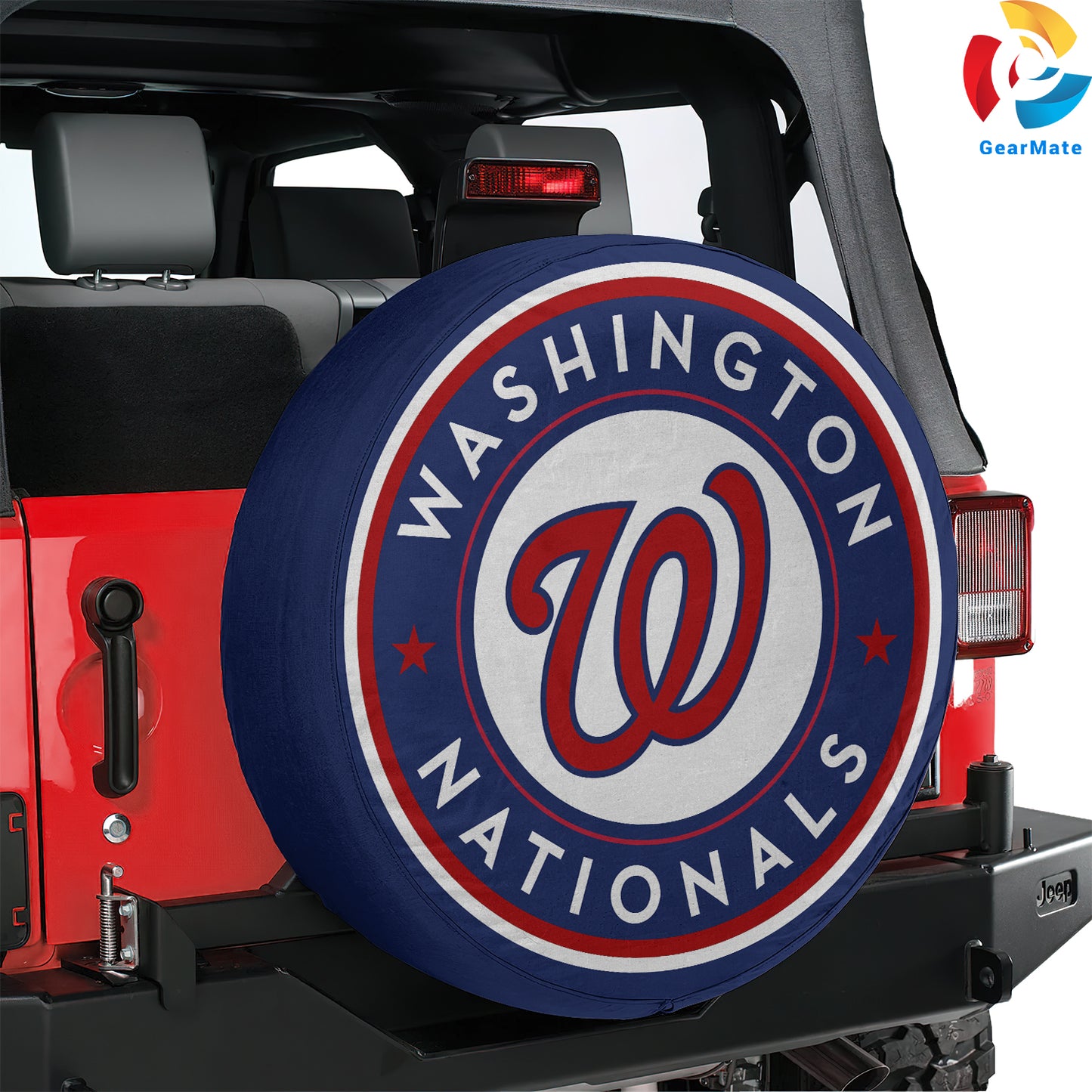 Washington Nationals MLB Baseball Spare Tire Cover – Premium Waterproof UV-Resistant Protector