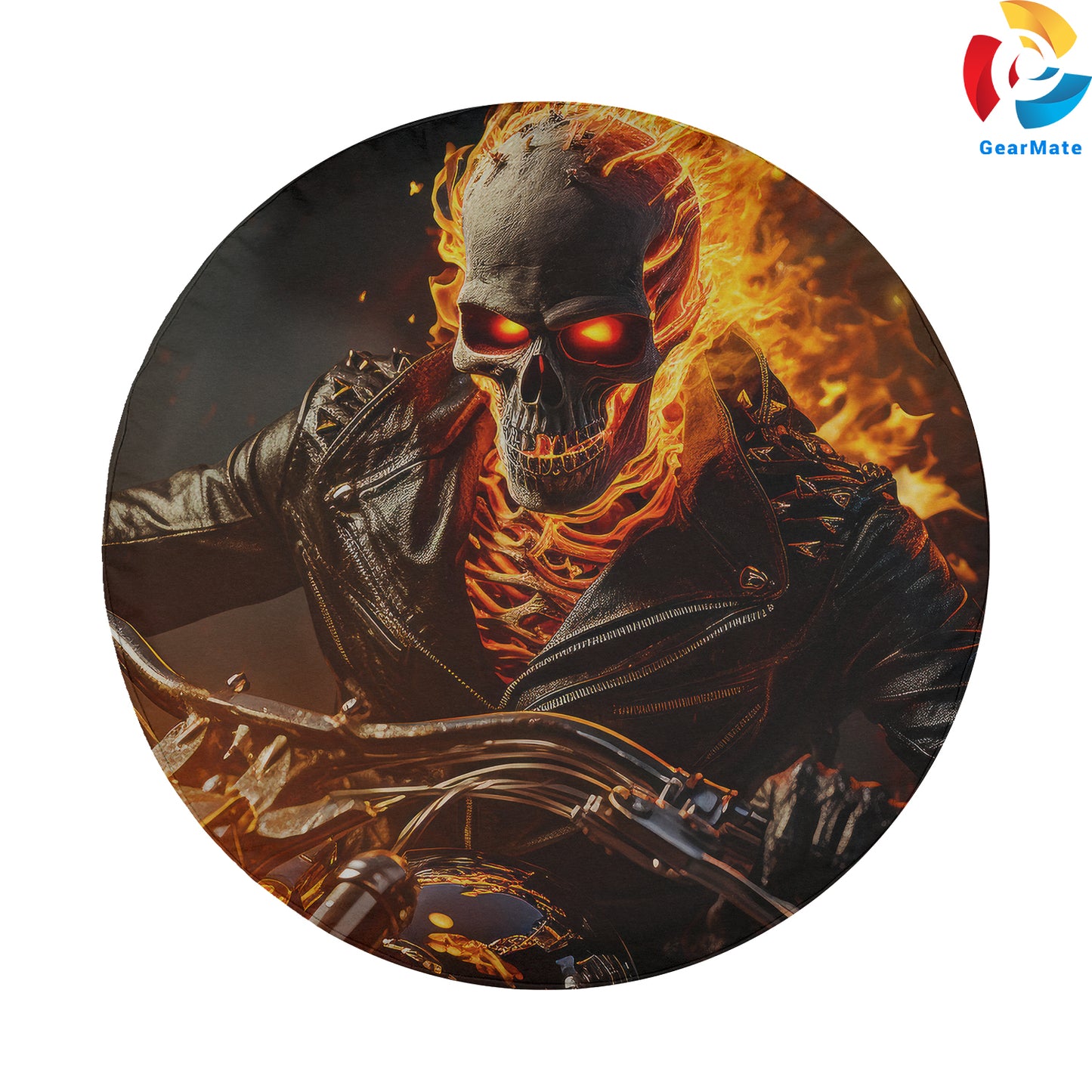 Marvel Ghost Rider Spare Tire Cover – Premium Waterproof UV Resistant Protector