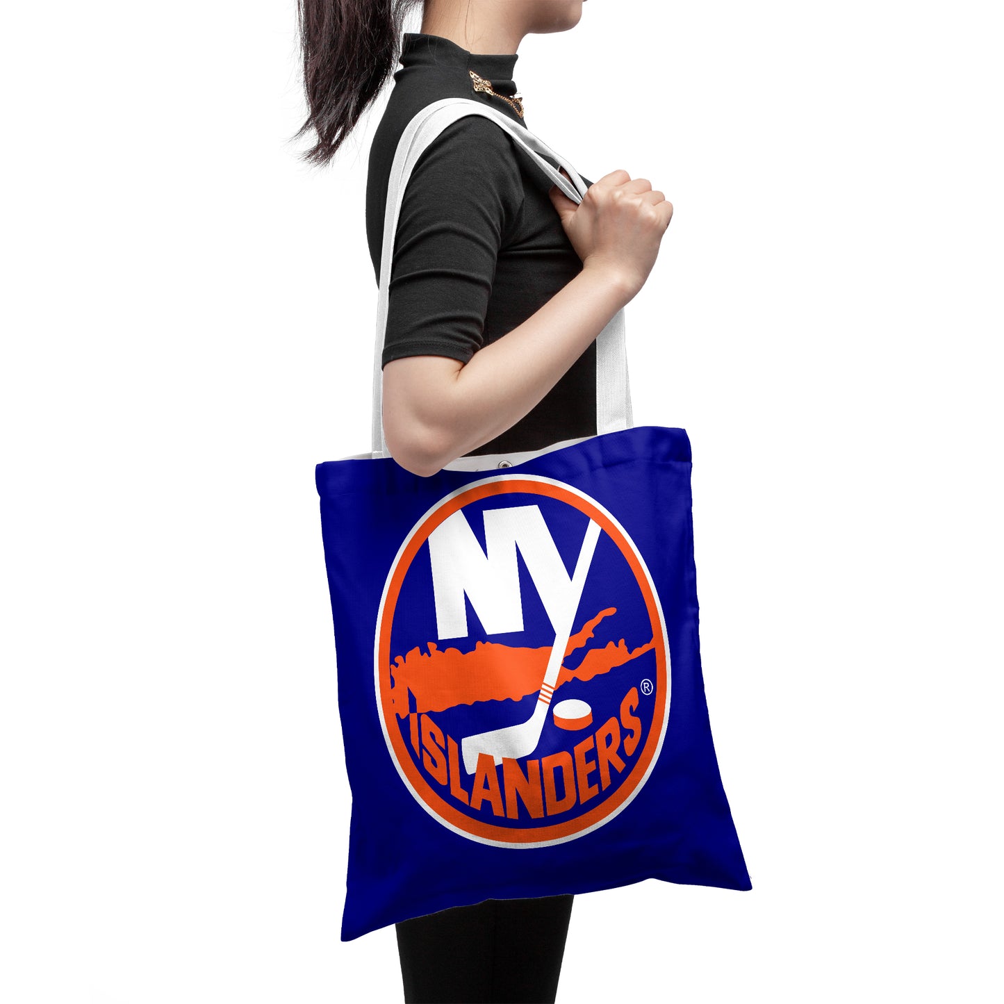 NHL New York Islanders Polyester Canvas Tote Bag – Durable and Stylish
