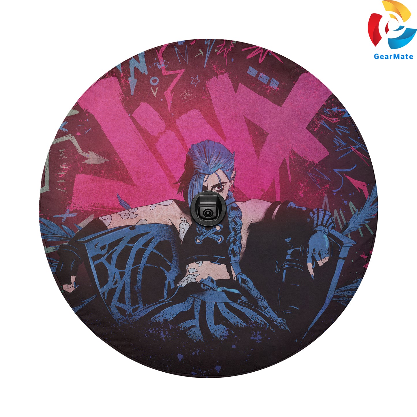 Jinx (Arcane) Spare Tire Cover – Premium Waterproof UV Resistant Protector