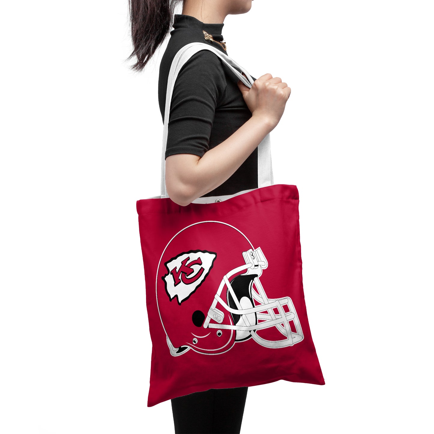 NFL Kansas City Chiefs NFL Fans Polyester Canvas Tote Bag – Durable and Stylish