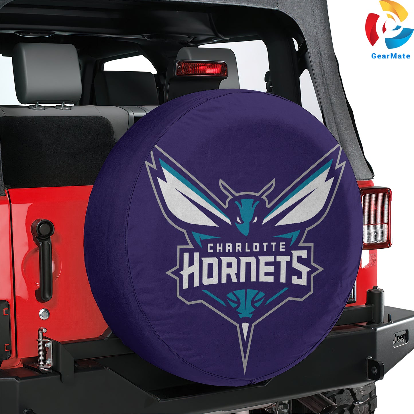 Charlotte Hornets Gear Spare Tire Cover – Premium Waterproof UV-Resistant Protector