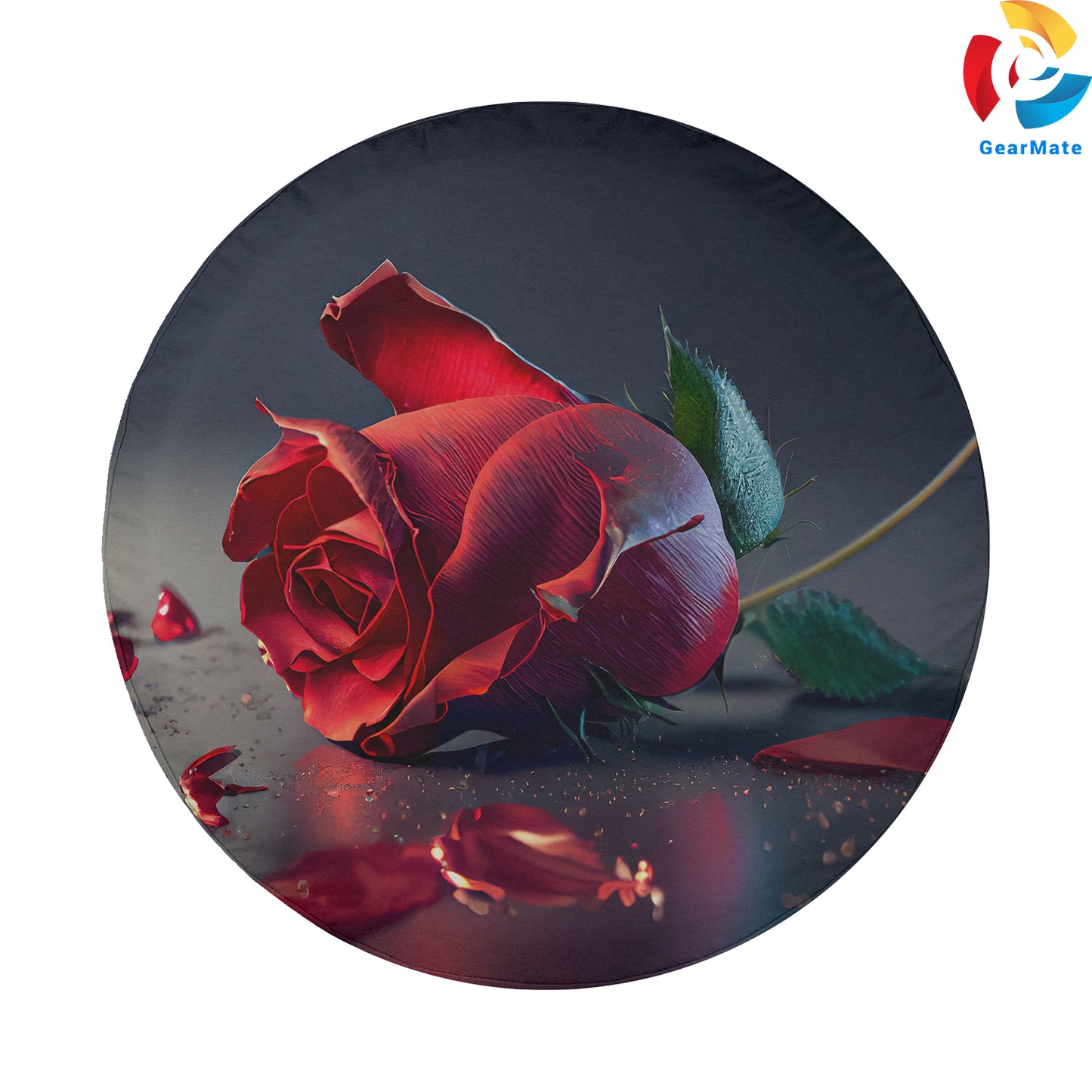 Rose Flower Red Spare Tire Cover – Premium Waterproof UV Resistant Protector
