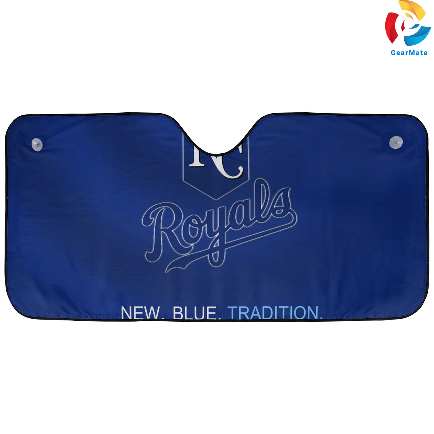 Kansas City Royals MLB Baseball New Blue Tradition Reflective Car Sunshade – Premium Heat & UV Protection, Universal Fit