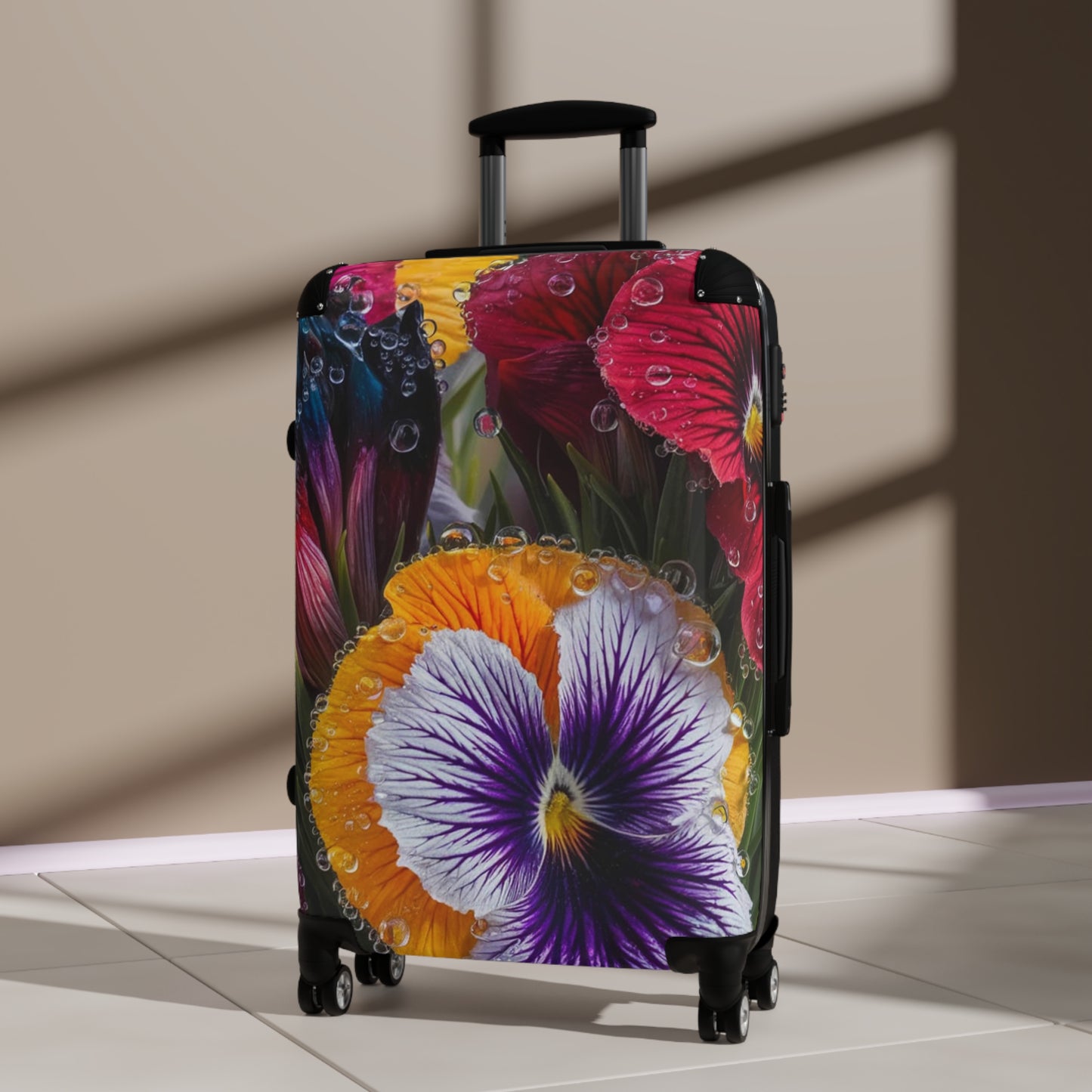 Nature Flowers Floral Background Art Carry-On Suitcase - Stylish Luggage for Travelers