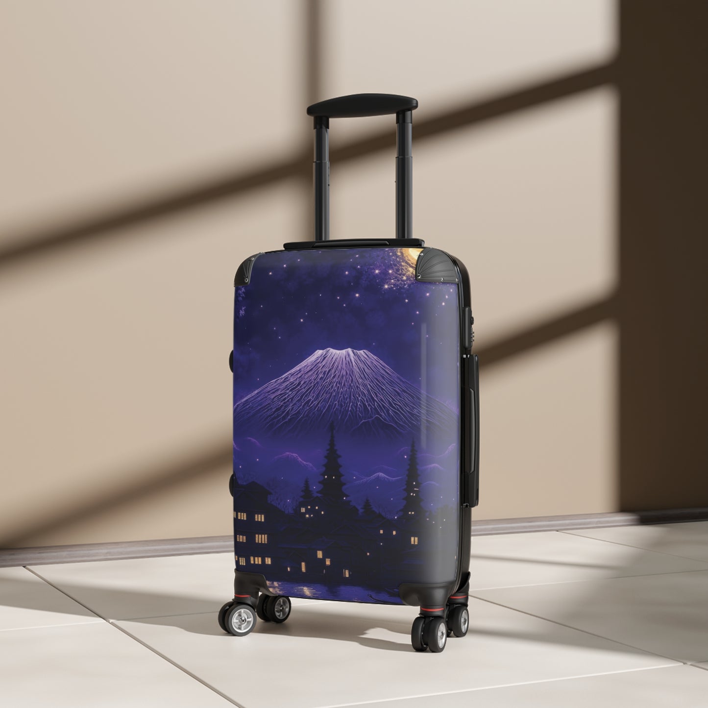 Art Mount Fuji Carry-On Suitcase - Stylish Luggage for Travelers