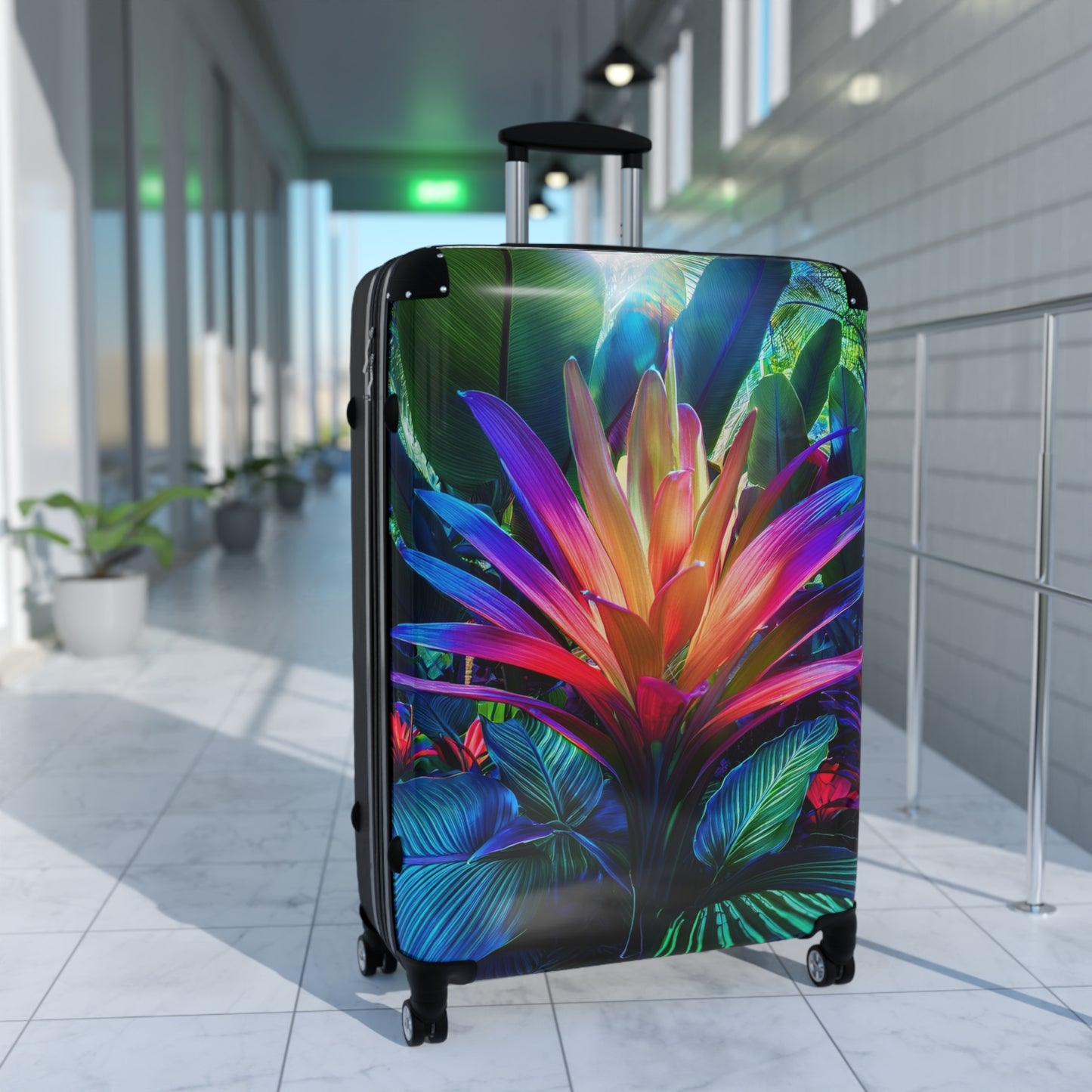 Nature Flowers Floral Tropical Flower Art Carry-On Suitcase - Stylish Luggage for Travelers