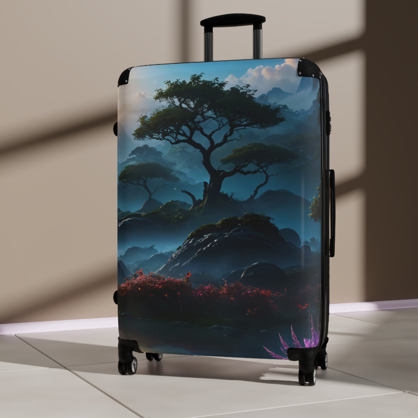 Nature Lake Forest Mountain Art Carry-On Suitcase - Stylish Luggage for Travelers