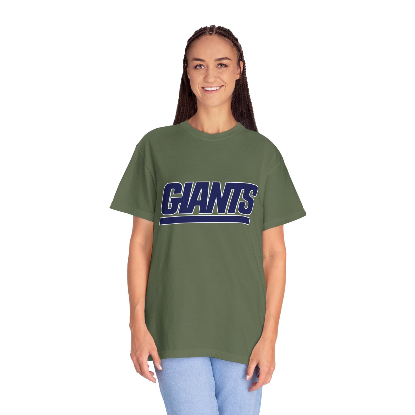 New York Giants Gear Garment-Dyed T-Shirt – Premium Cotton Tee for Customization