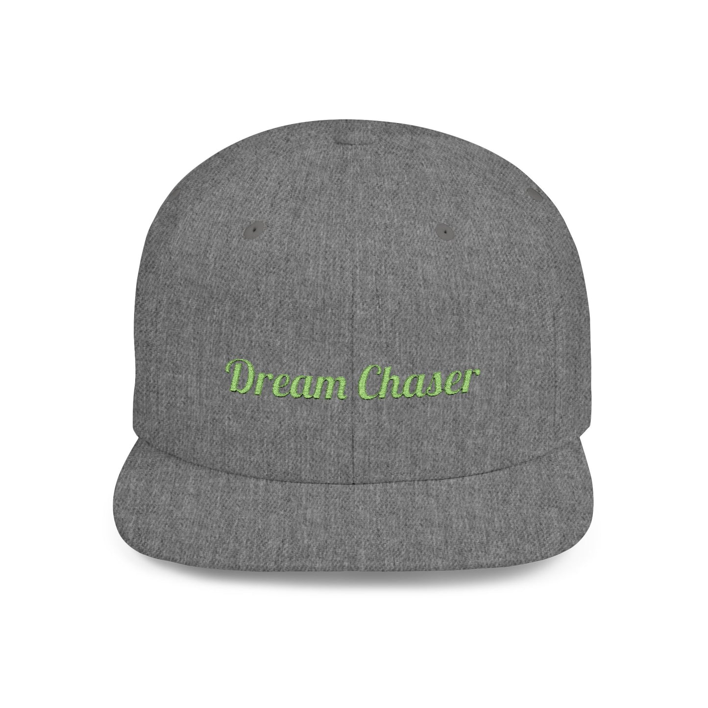 Text Dream Chaser Flat Bill Snapback – Lightweight, Custom Fit, Premium Quality