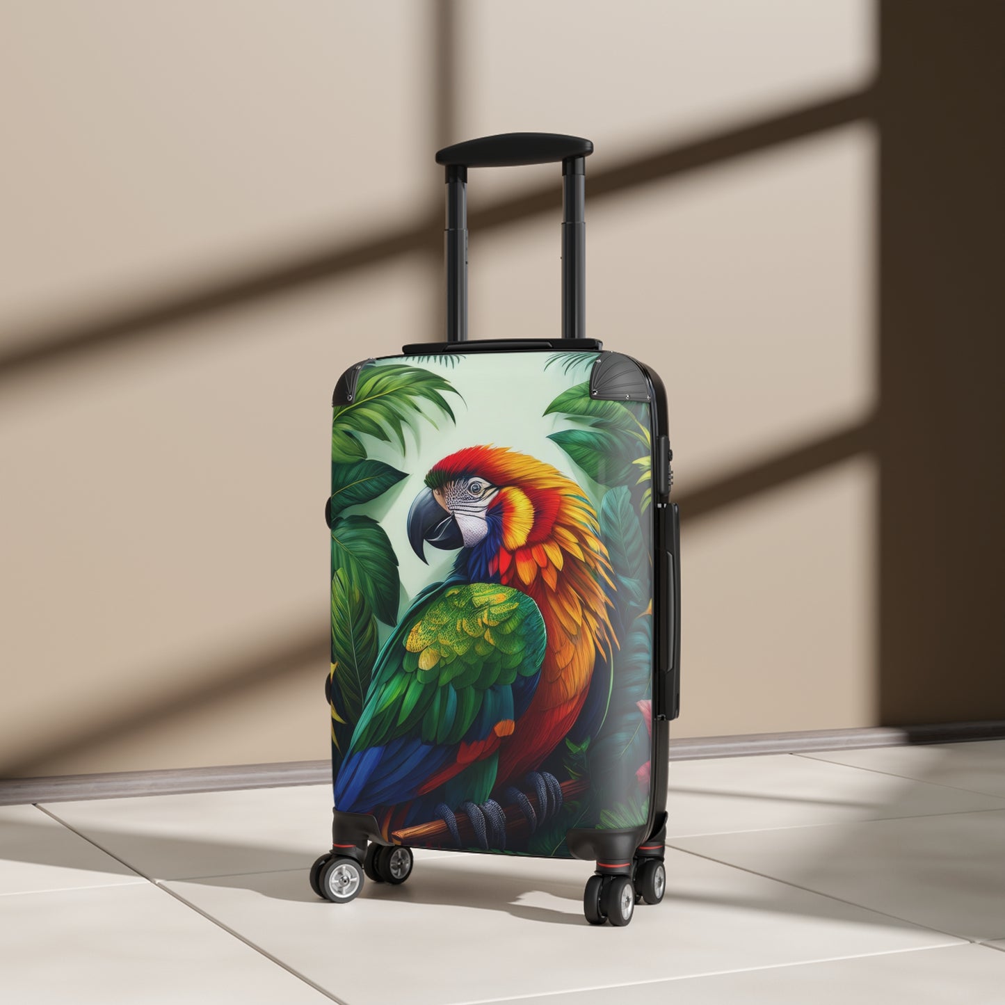 Animals Parrot Macaw Art Carry-On Suitcase - Stylish Luggage for Travelers