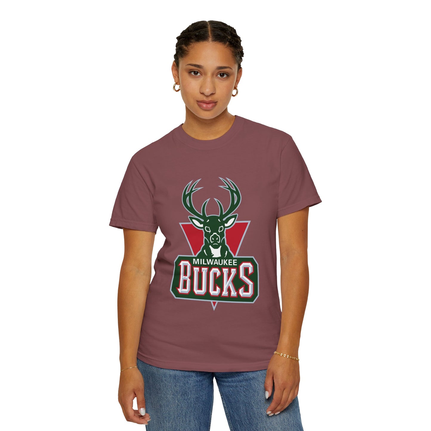 Milwaukee Bucks Strong Garment-Dyed T-Shirt – Premium Cotton Tee for Customization