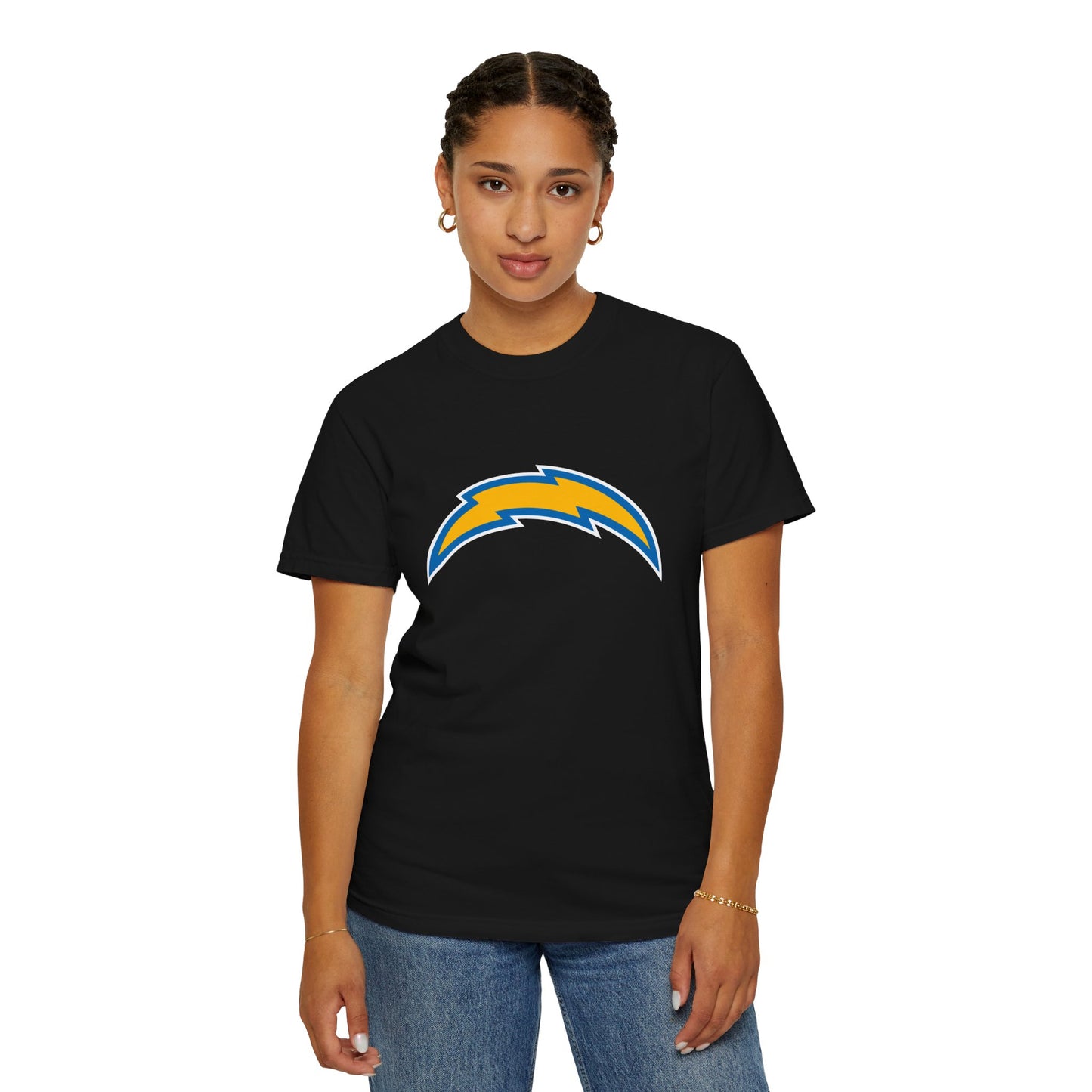 Los Angeles Chargers Team Merch Garment-Dyed T-Shirt – Premium Cotton Tee for Customization