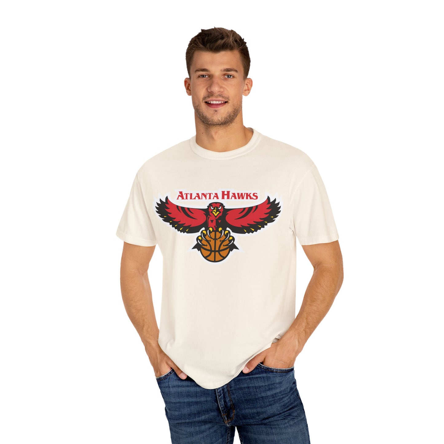 Atlanta Hawks Rise And Grind Garment-Dyed T-Shirt – Premium Cotton Tee for Customization