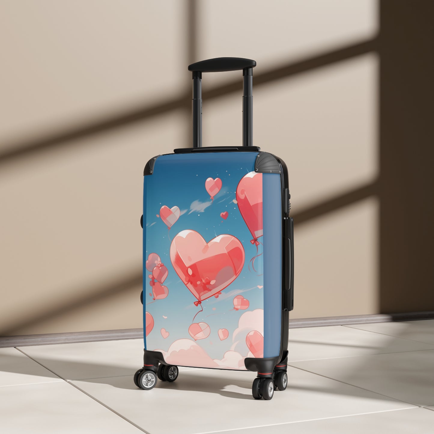 Love Flying Heart Art Carry-On Suitcase - Stylish Luggage for Travelers