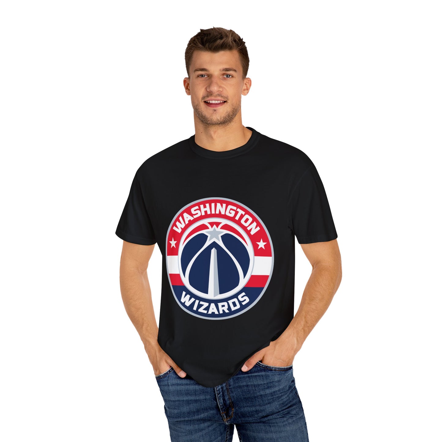 Washington Wizards Strong Garment-Dyed T-Shirt – Premium Cotton Tee for Customization