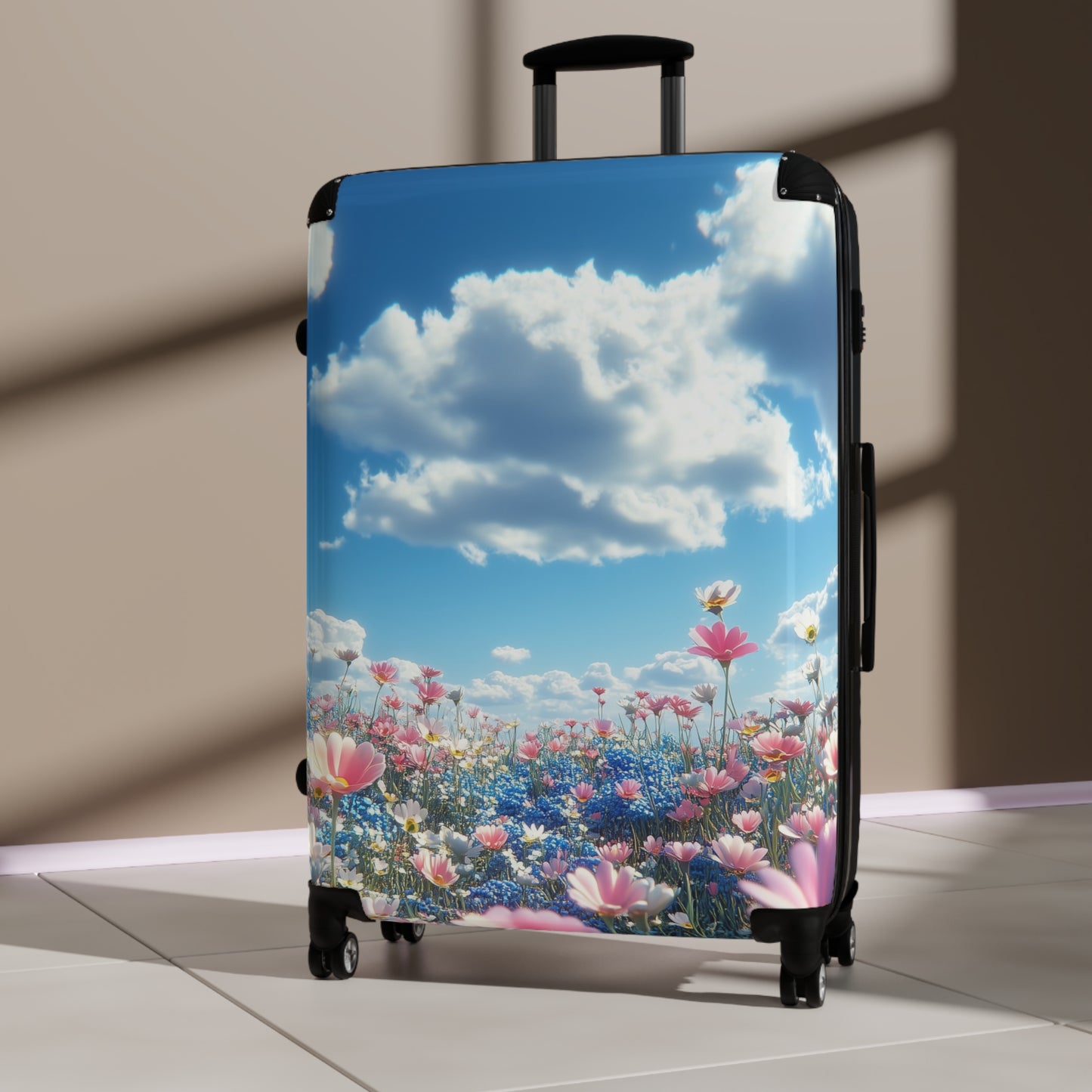 Nature Flowers Floral Sky Spring Carry-On Suitcase - Stylish Luggage for Travelers