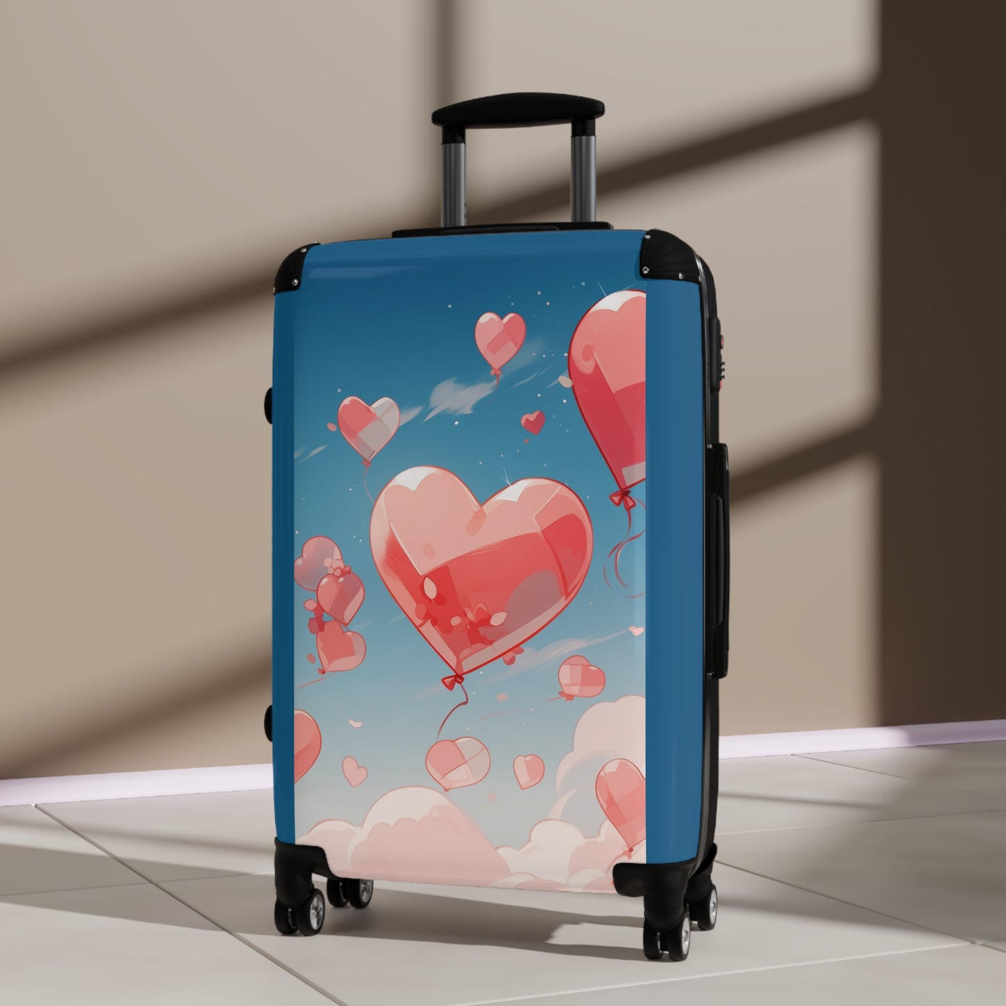 Love Flying Heart Art Carry-On Suitcase - Stylish Luggage for Travelers
