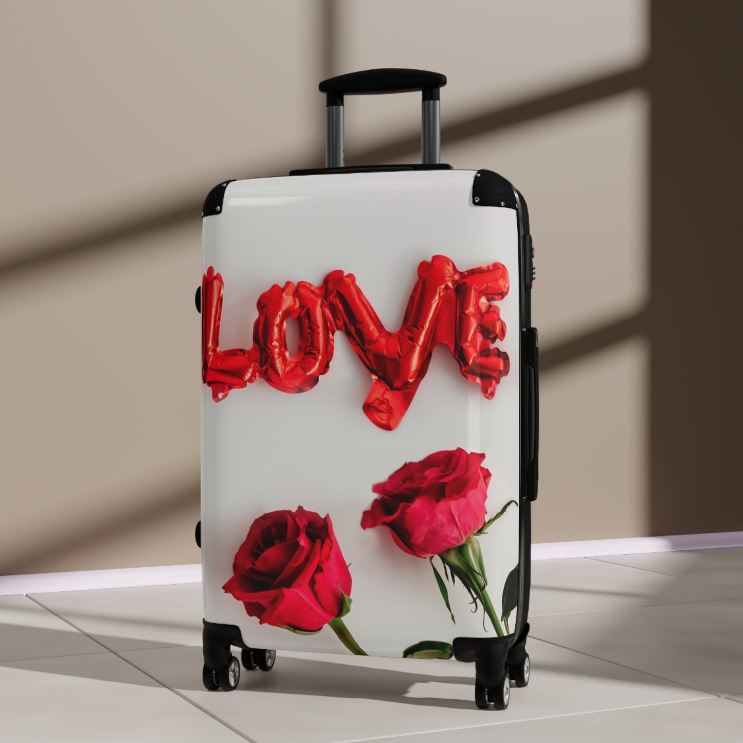 Nature Flowers Floral Red Love Art Carry-On Suitcase - Stylish Luggage for Travelers