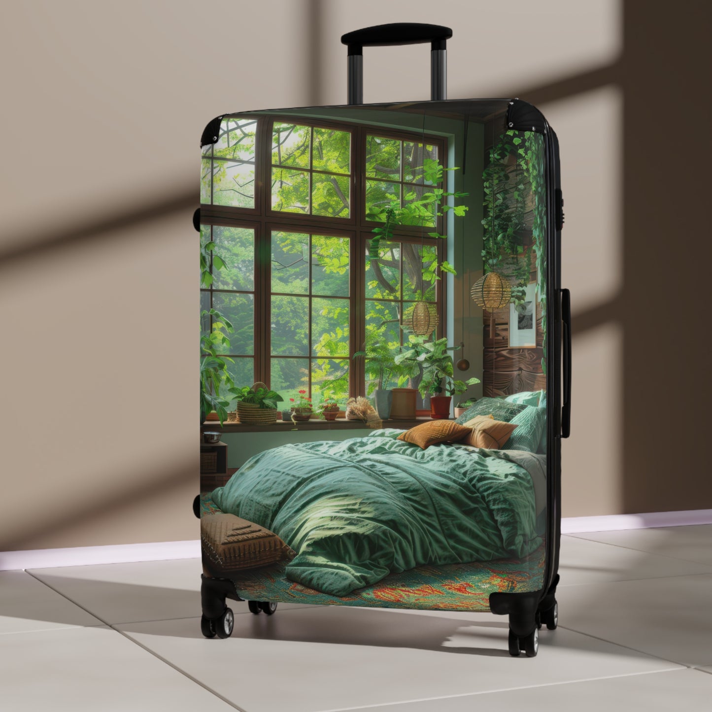 Nature Cozy Bedroom Art Carry-On Suitcase - Stylish Luggage for Travelers