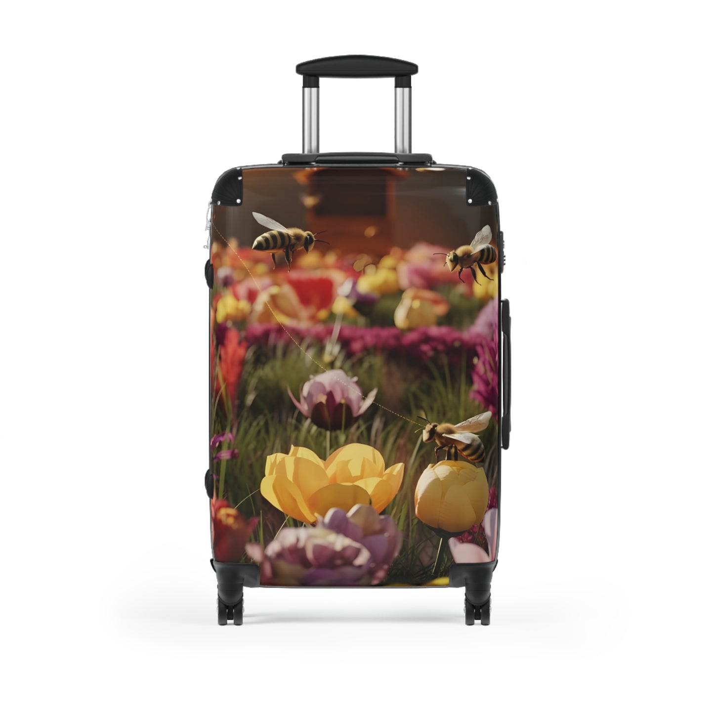 Nature Flowers Floral Vibrant Garden Art Carry-On Suitcase - Stylish Luggage for Travelers