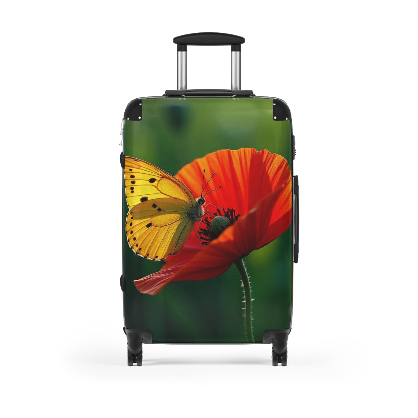 Nature Butterflies Floral On Flowers Art Carry-On Suitcase - Stylish Luggage for Travelers