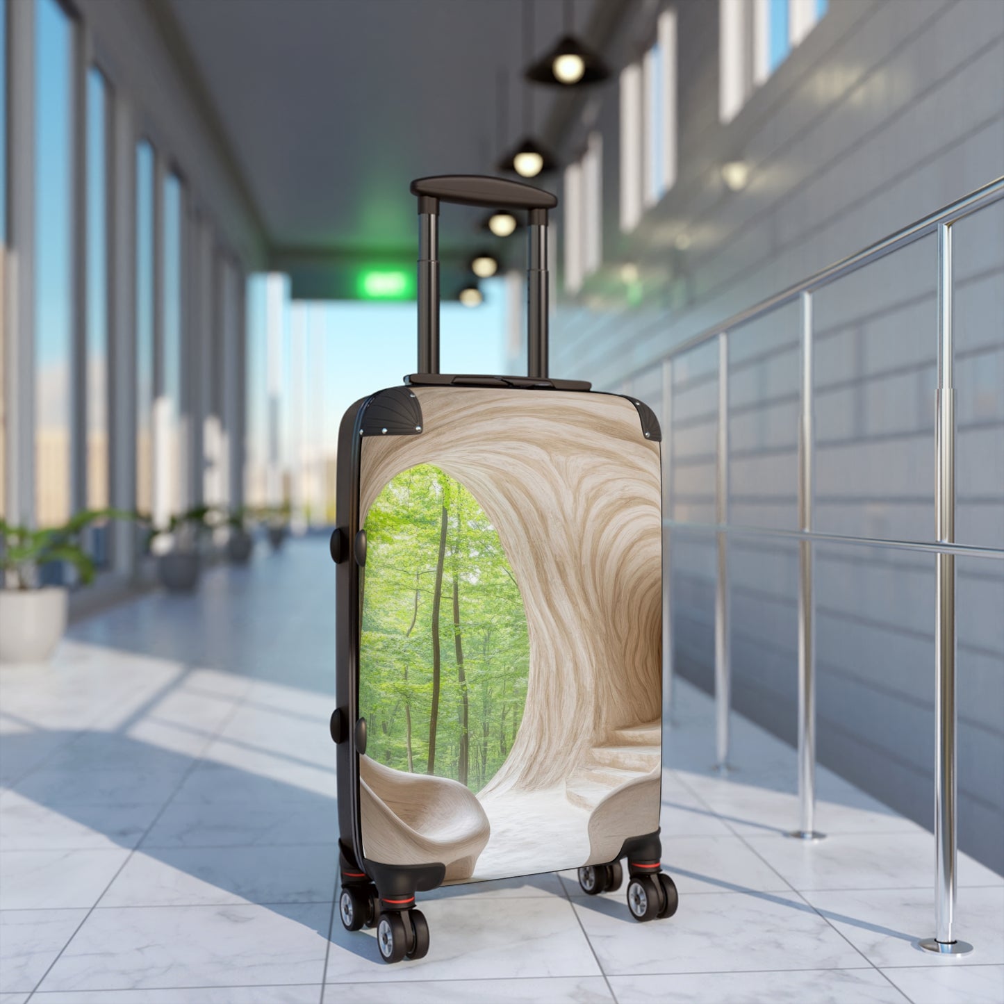 Nature Organic Interior Space Art Carry-On Suitcase - Stylish Luggage for Travelers