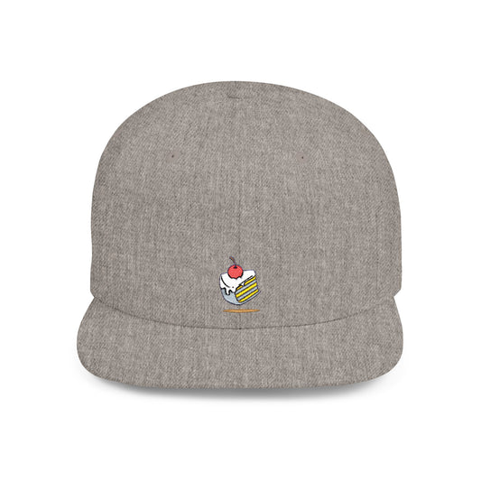 Icons Embroidered Cake Pink Flat Bill Snapback – Lightweight, Custom Fit, Premium Quality