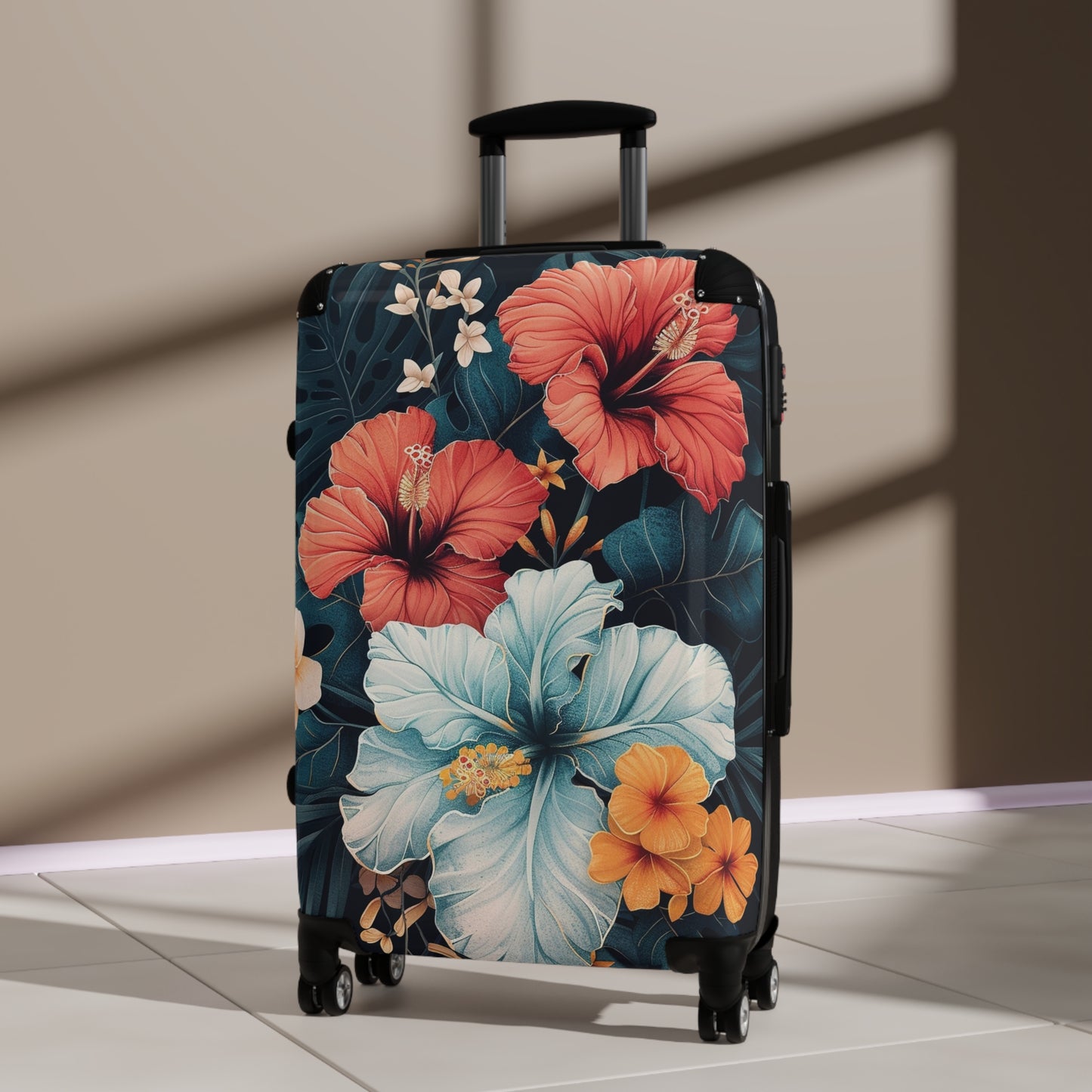 Nature Flowers Floral Animated Flower Art Carry-On Suitcase - Stylish Luggage for Travelers